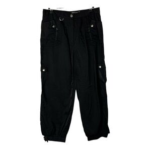 Boutique‎ Chamblue Black Baggy Cargo Straight Leg Pants M